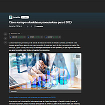 Cinco startups colombianas prometedoras para el 2023